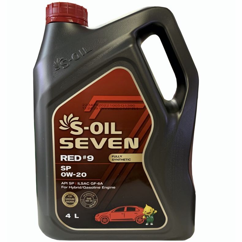 S-OIL 7 RED #9 SP 0W-20 4л.
